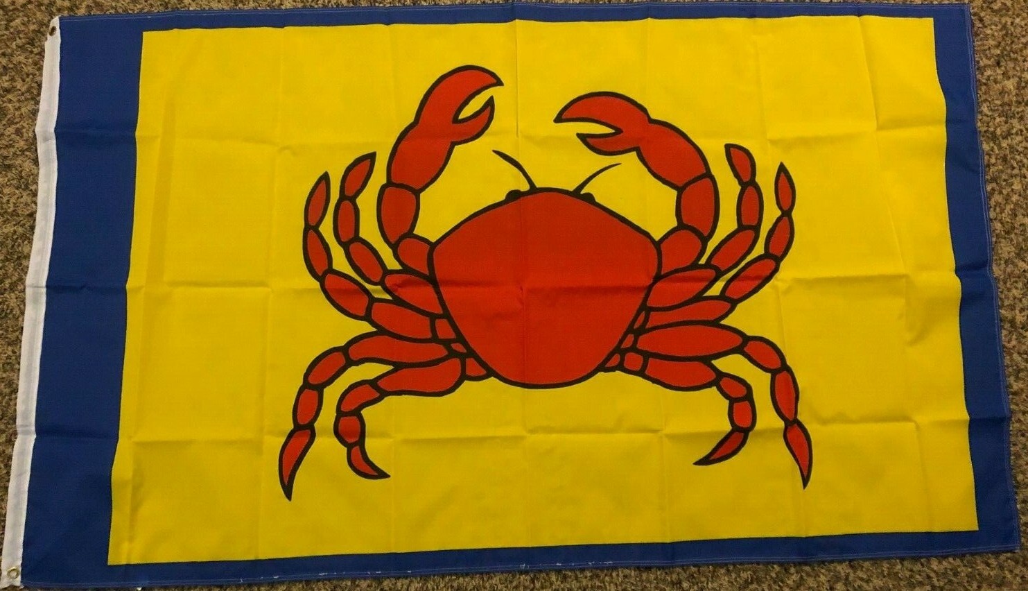 CRAB BANNER SIGN new 3x5ft FLAG superior premium quality fade resist us seller