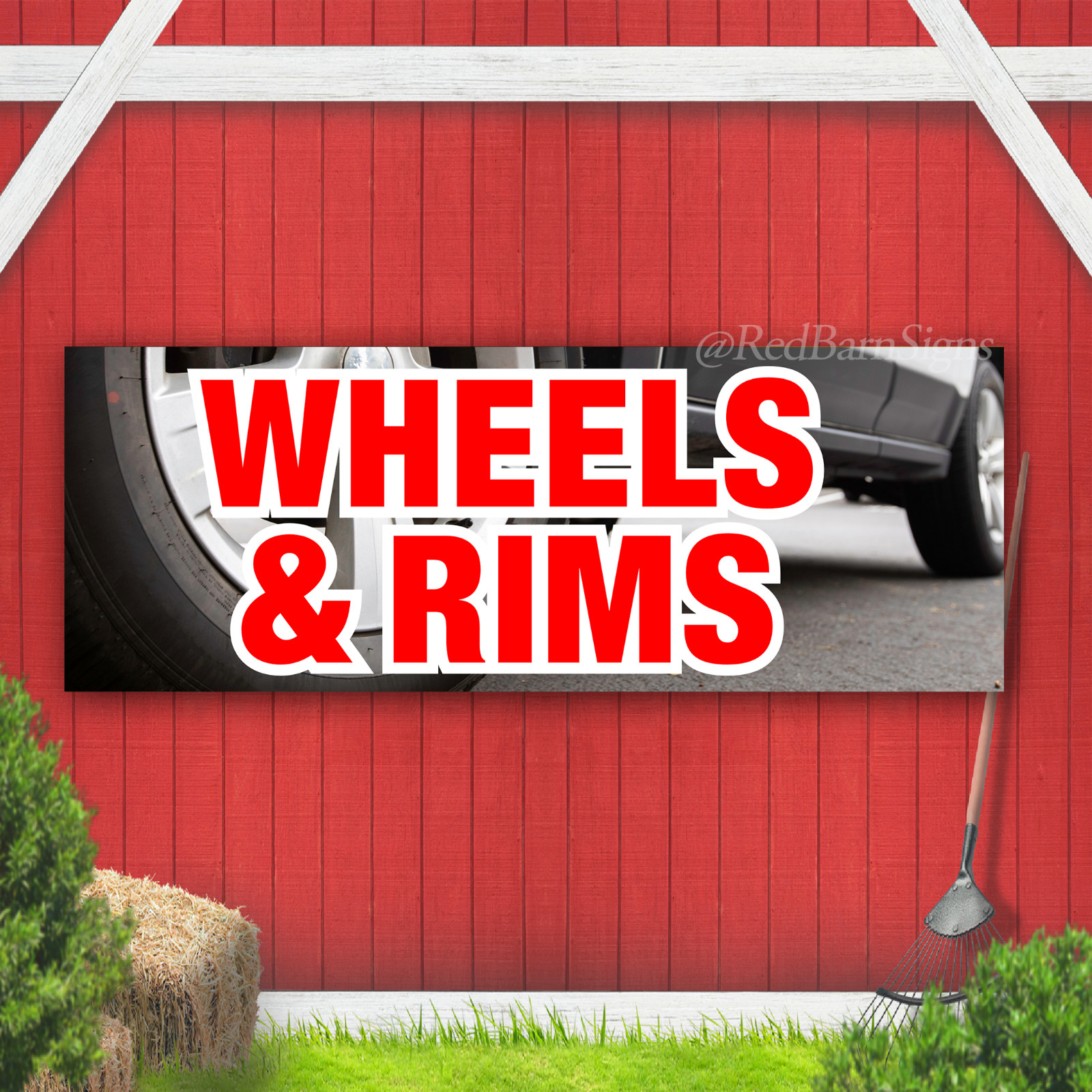 Wheels & Rims Indoor Outdoor Vinyl Banner Design