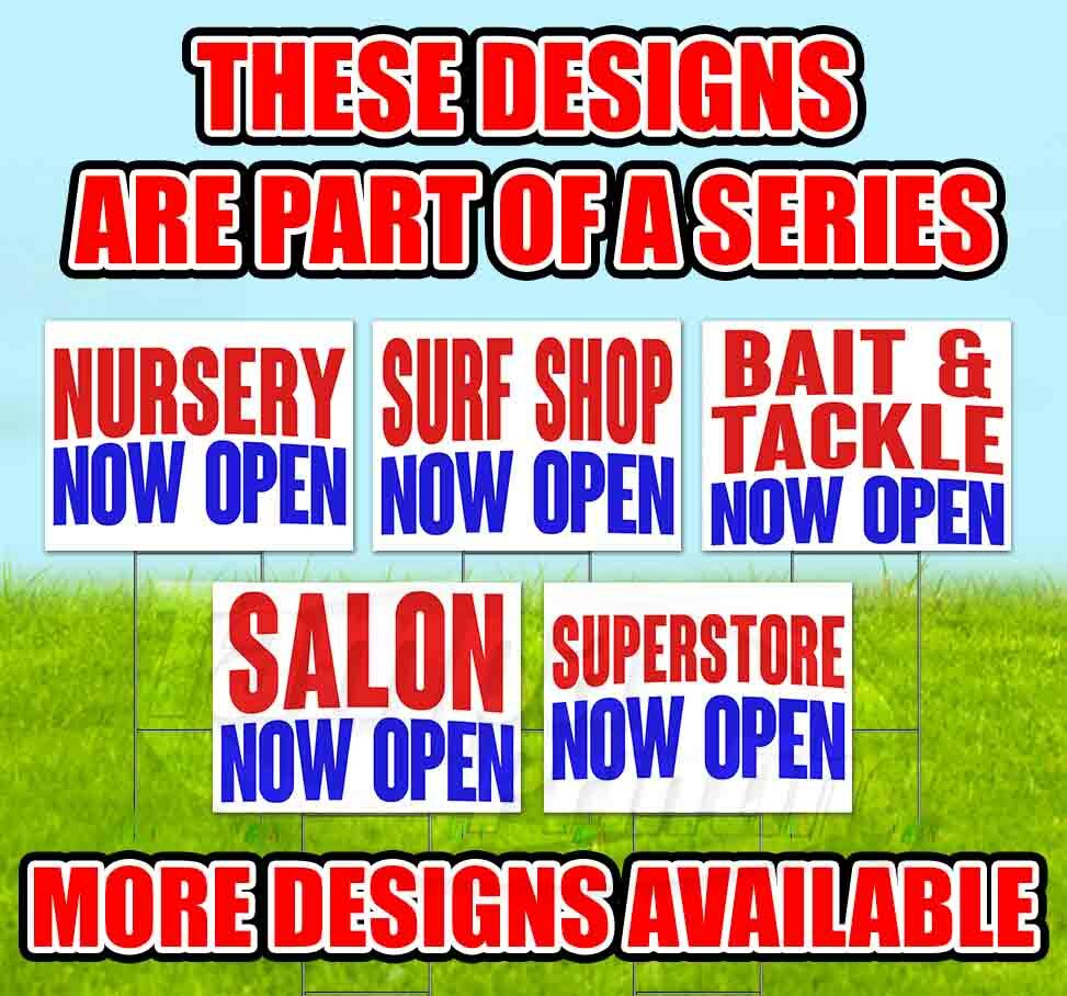 CONVENIENCE STORE NOW OPEN Yard Sign Corrugated Plastic Bandit Lawn Decorations