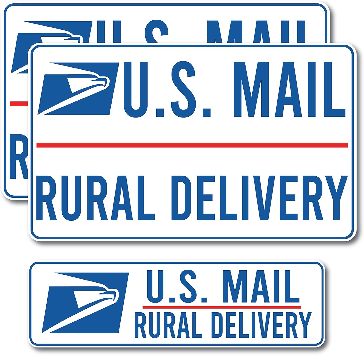 (3 Pack) U.S. Mail Rural Delivery Driver Magnet Sign – USPS Driver Heavy Duty Ma