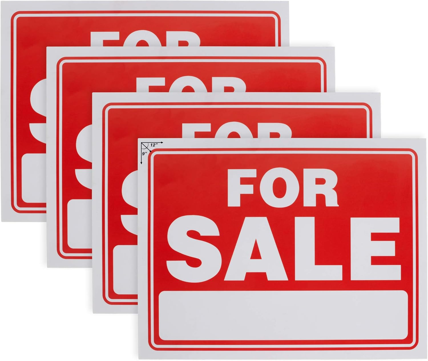 Ram-Pro 9″ X 12″ Sale Sign for Car and Auto Sales – Rust Free Clear and Visible