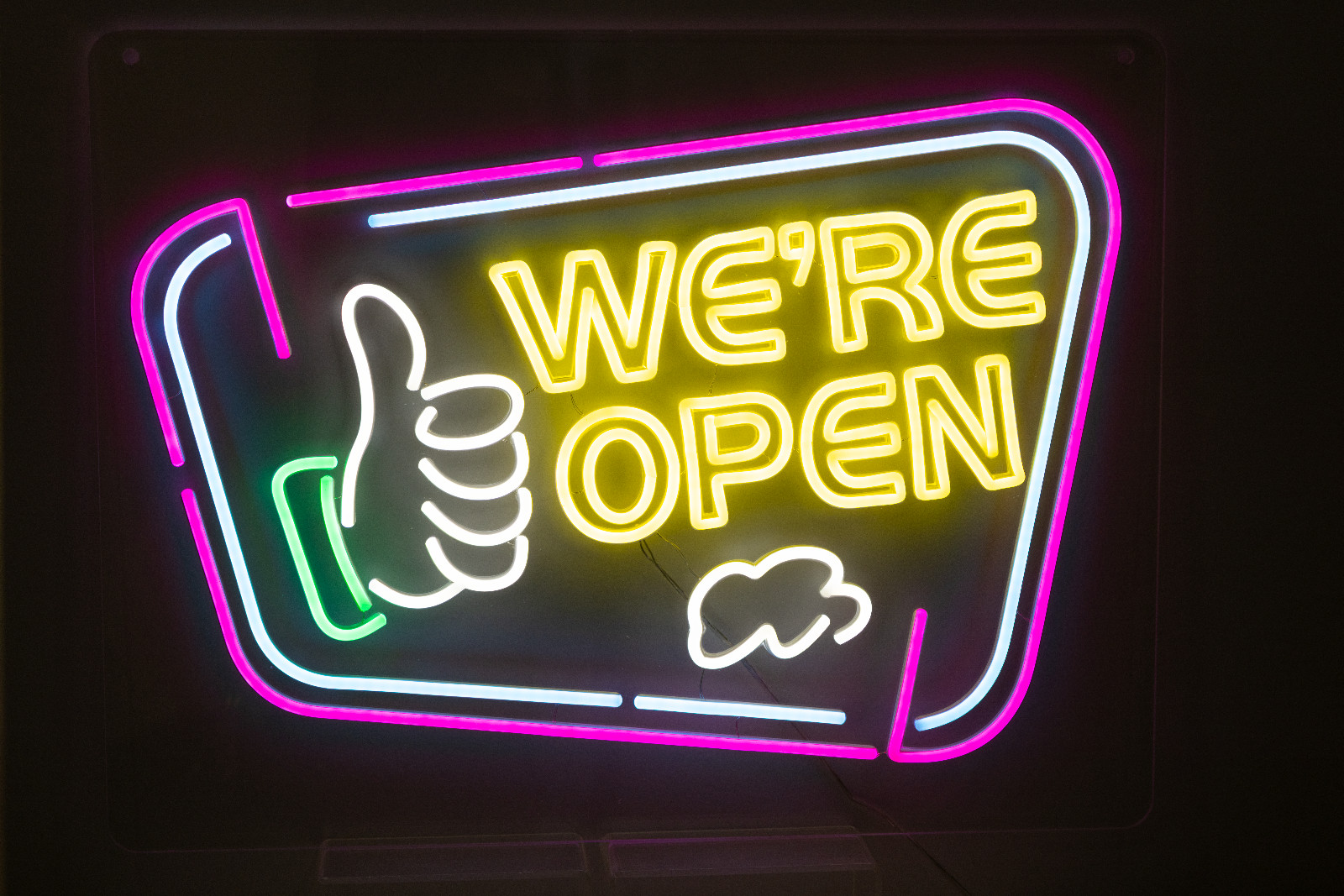 24″X18″ LED Open Sign – Super Bright Illuminated Signage High Visibility