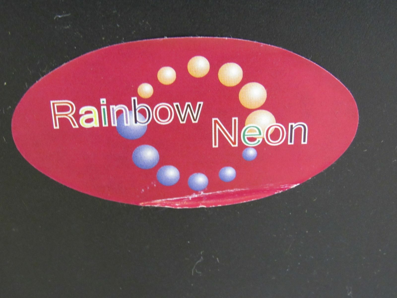 Standard Lite Up OPEN Sign Black Neon Rainbow Light Plastic