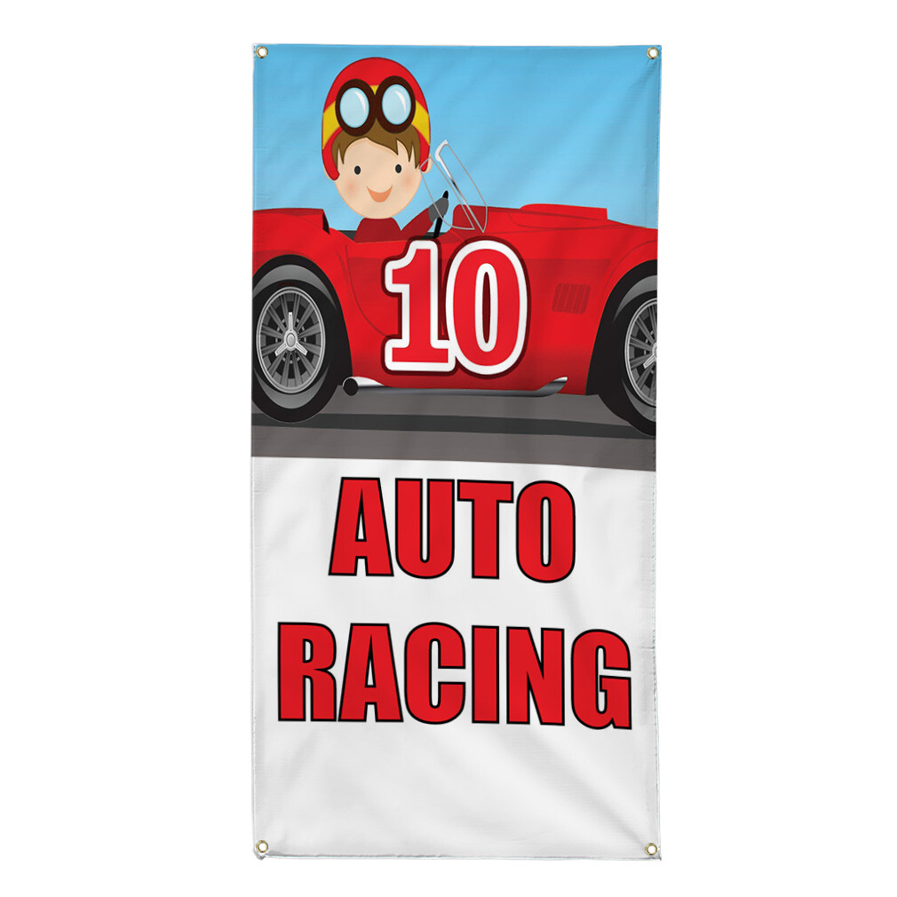 Vertical Vinyl Banner Multiple Sizes Auto Racing Sports Lifestyle Outdoor