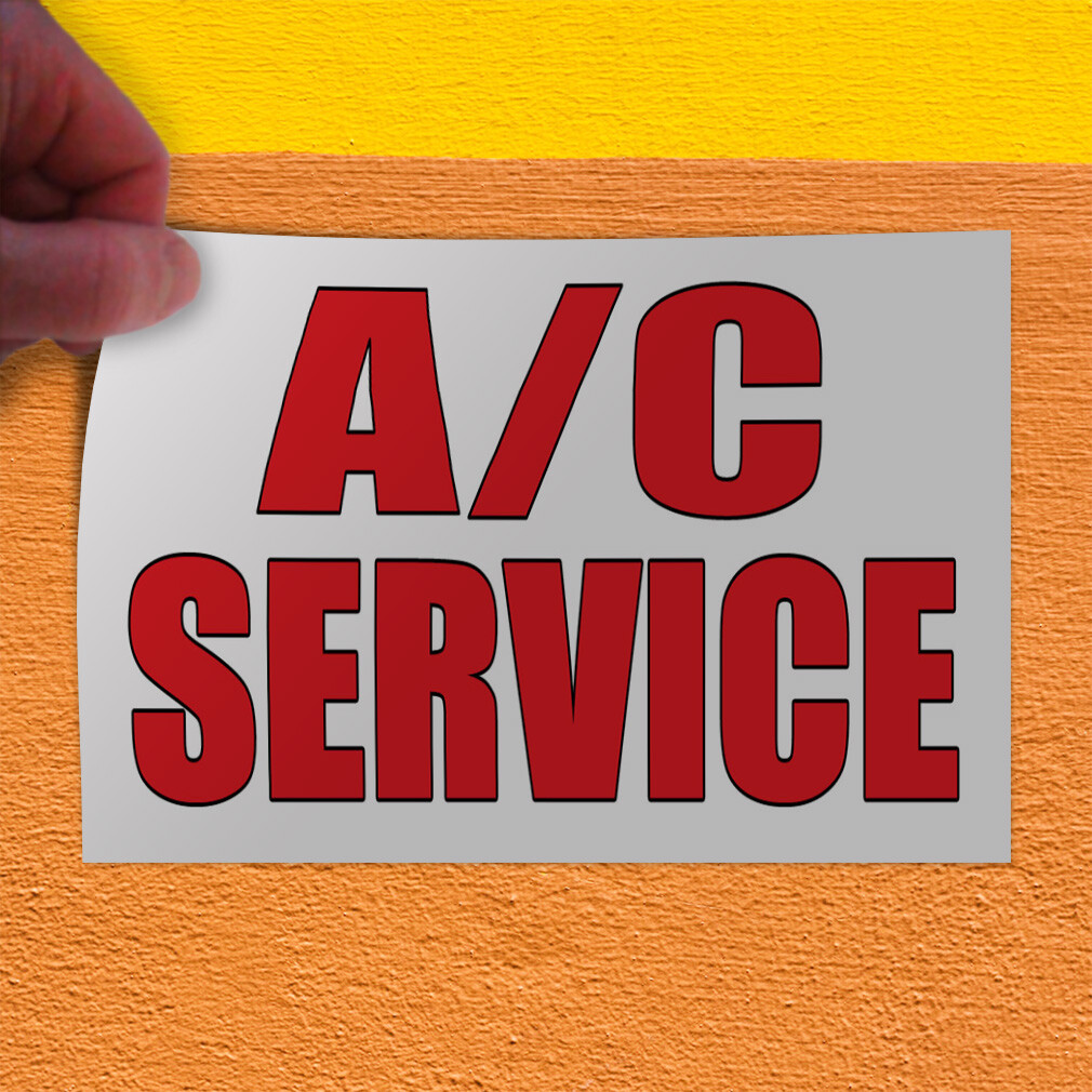 Decal Stickers A C Service Auto Body Shop Car Repair B Vinyl Store Sign Label