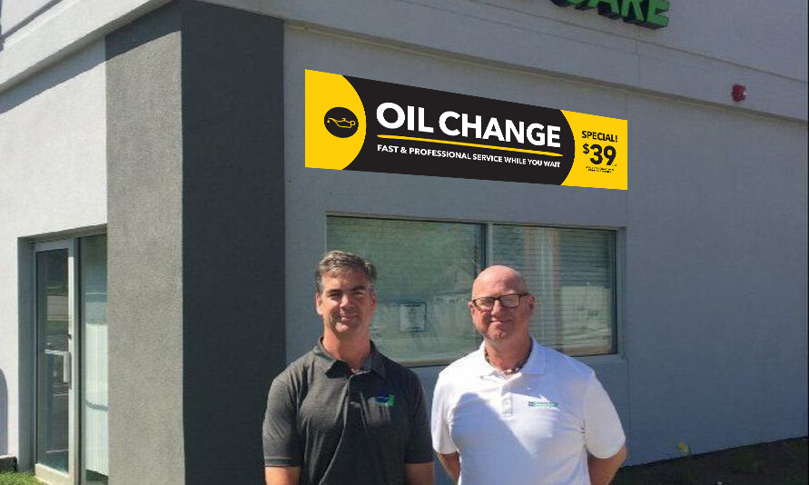 OIL CHANGE SPECIAL Banner – Outdoor Vinyl Sign Mechanic Auto Car Repair Shop