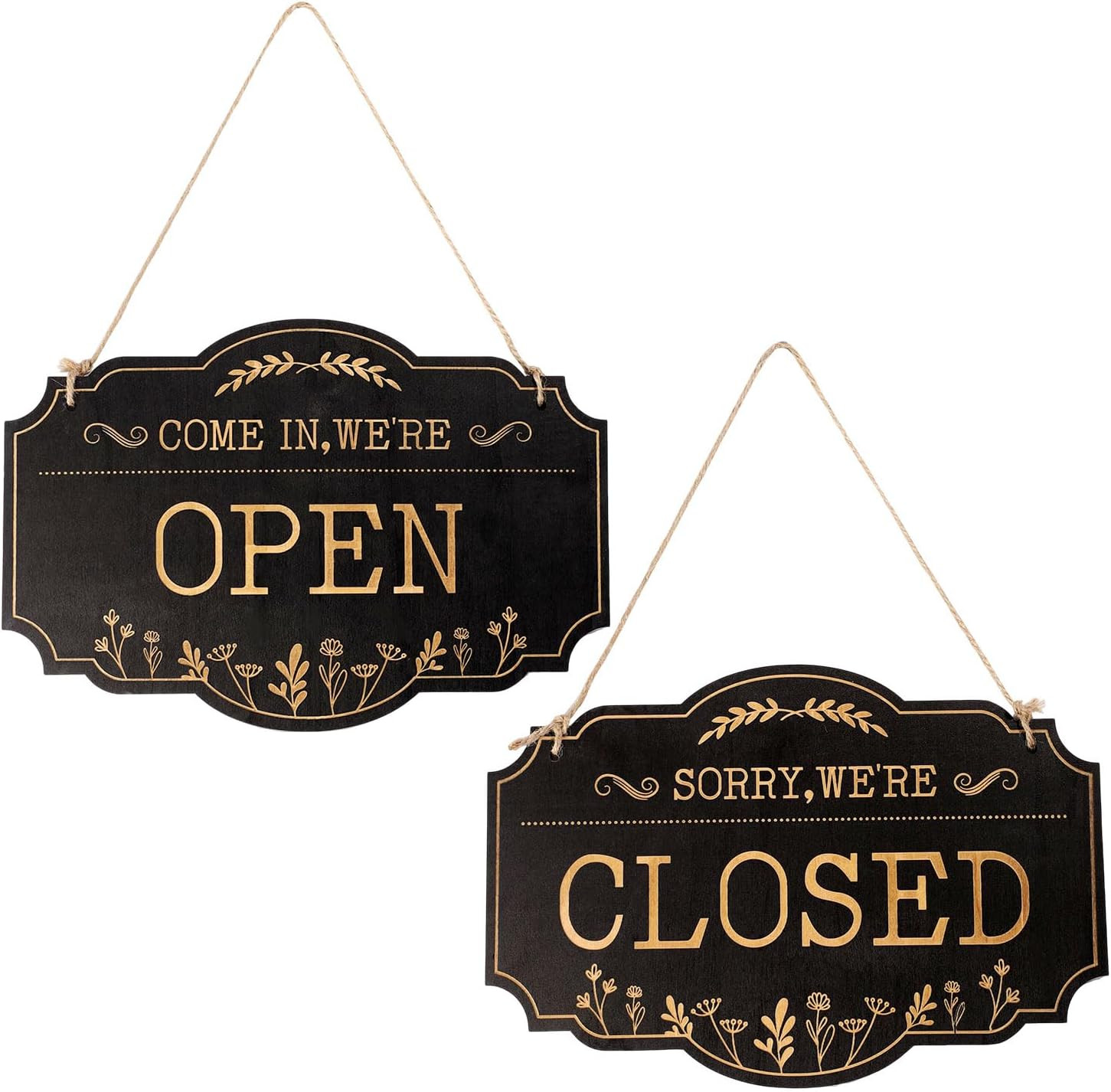 Open Closed Sign, 11.81×7.87in Open Closed Signs for Business Double Side Com…