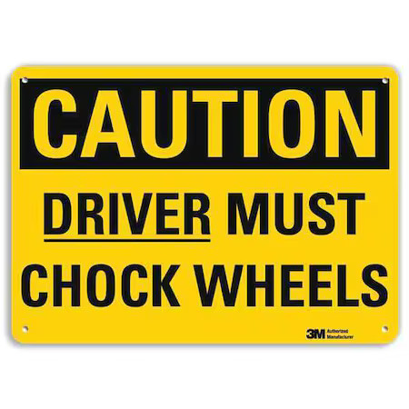 Lyle U4-1218-Ra_14X10 Safety Sign, 10 In Height, 14 In Width, Aluminum,
