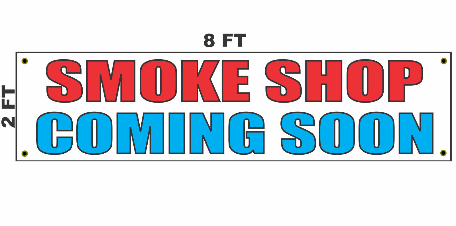 2×8 Banner SMOKE SHOP