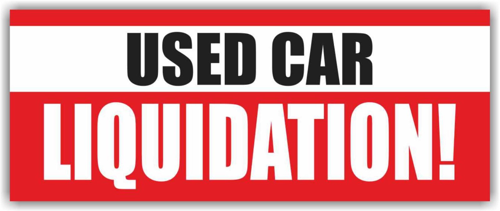 USED CAR LIQUIDATION Advertising Banner Vinyl Mesh Sign sale service BLOWOUT