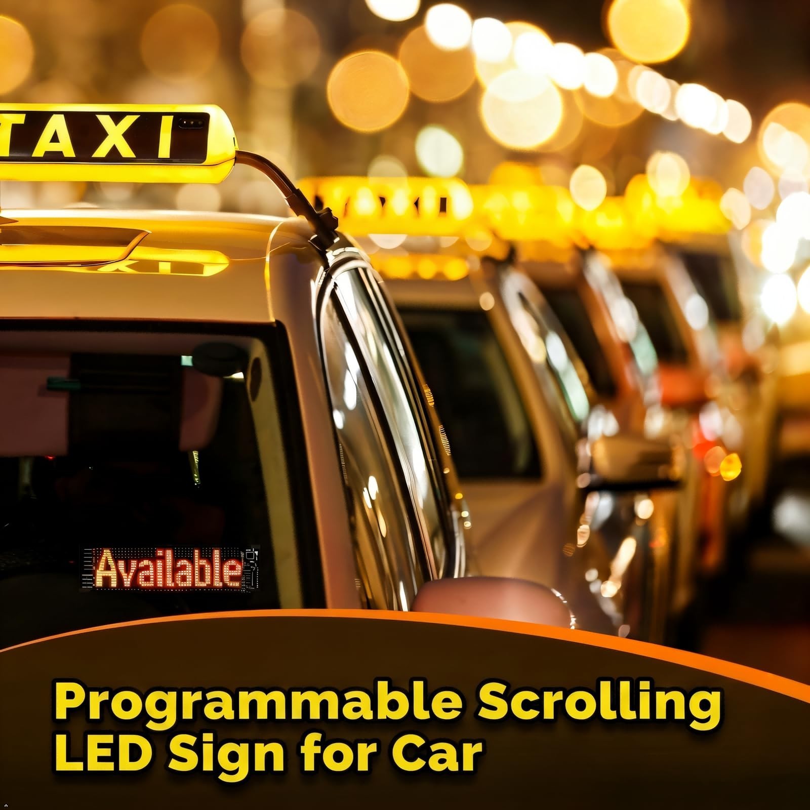 15″x4″ Programmable LED Scrolling Sign – Bluetooth Control, Custom Text, RGB Dis