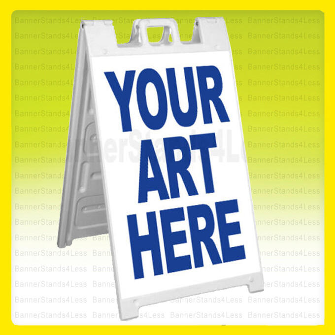 CUSTOM A-Frame Sidewalk Sign Signicade Sandwich Pavement Sign – Print Your Arts
