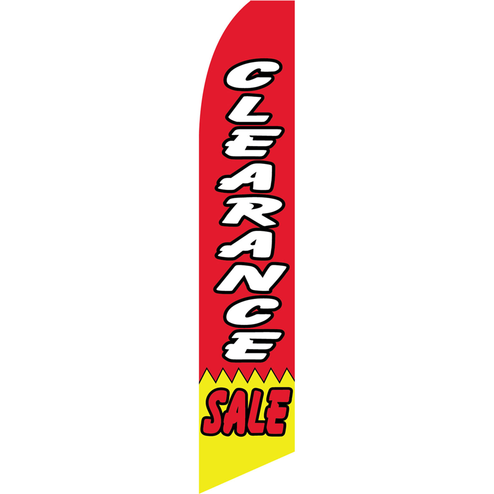 Clearance 2 1/2 ft X 11 1/2 ft Swooper Flag