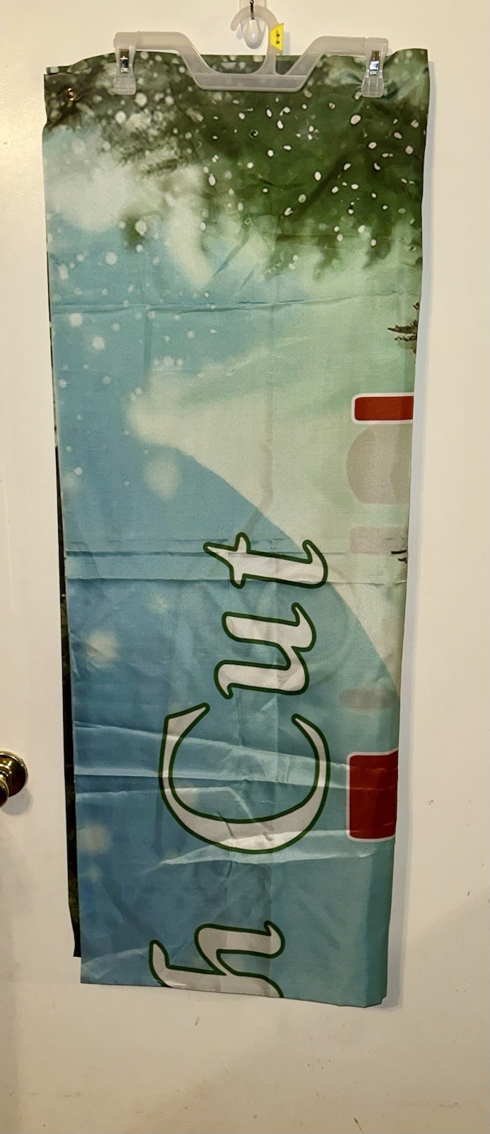 Multi-color “Fresh Cut Christmas Trees” Tapestry, NWOT Sign Banner Decor