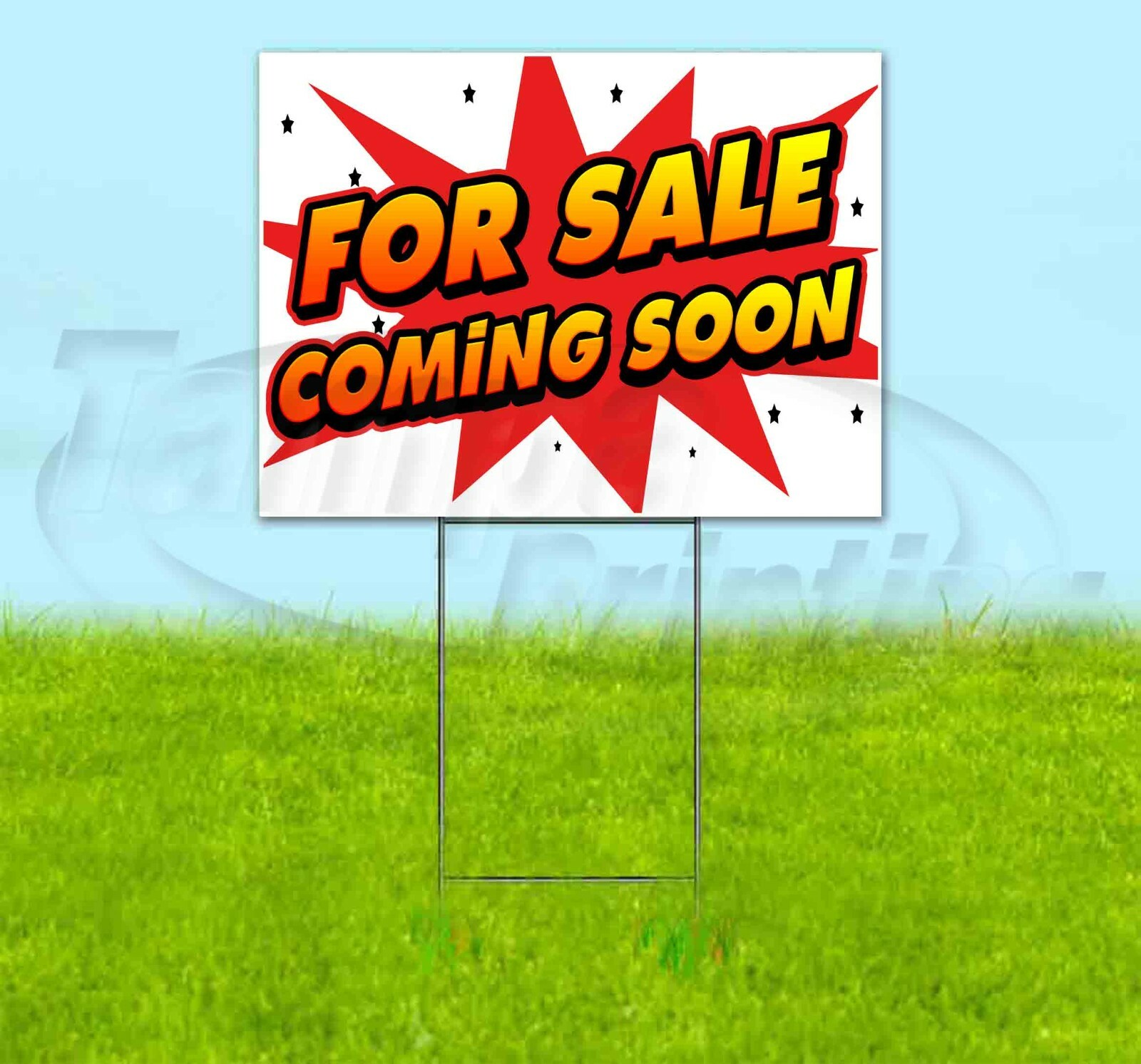 FOR SALE COMING SOON 18×24 Yard Sign Corrugated Plastic Bandit Lawn Decoration