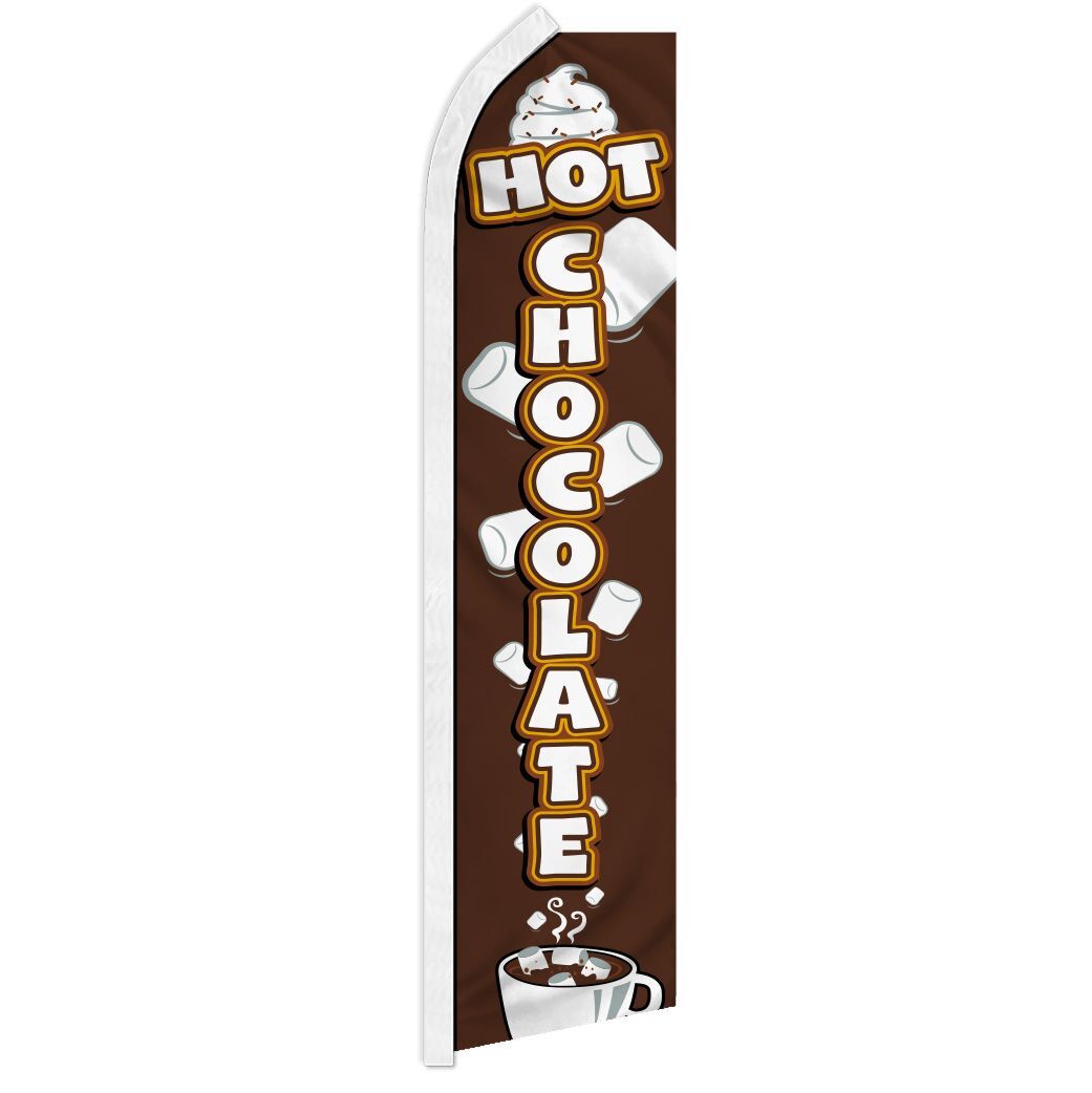 HOT CHOCOLATE advertising super flag polyester banner sign *POLE NOT INCLUDED*