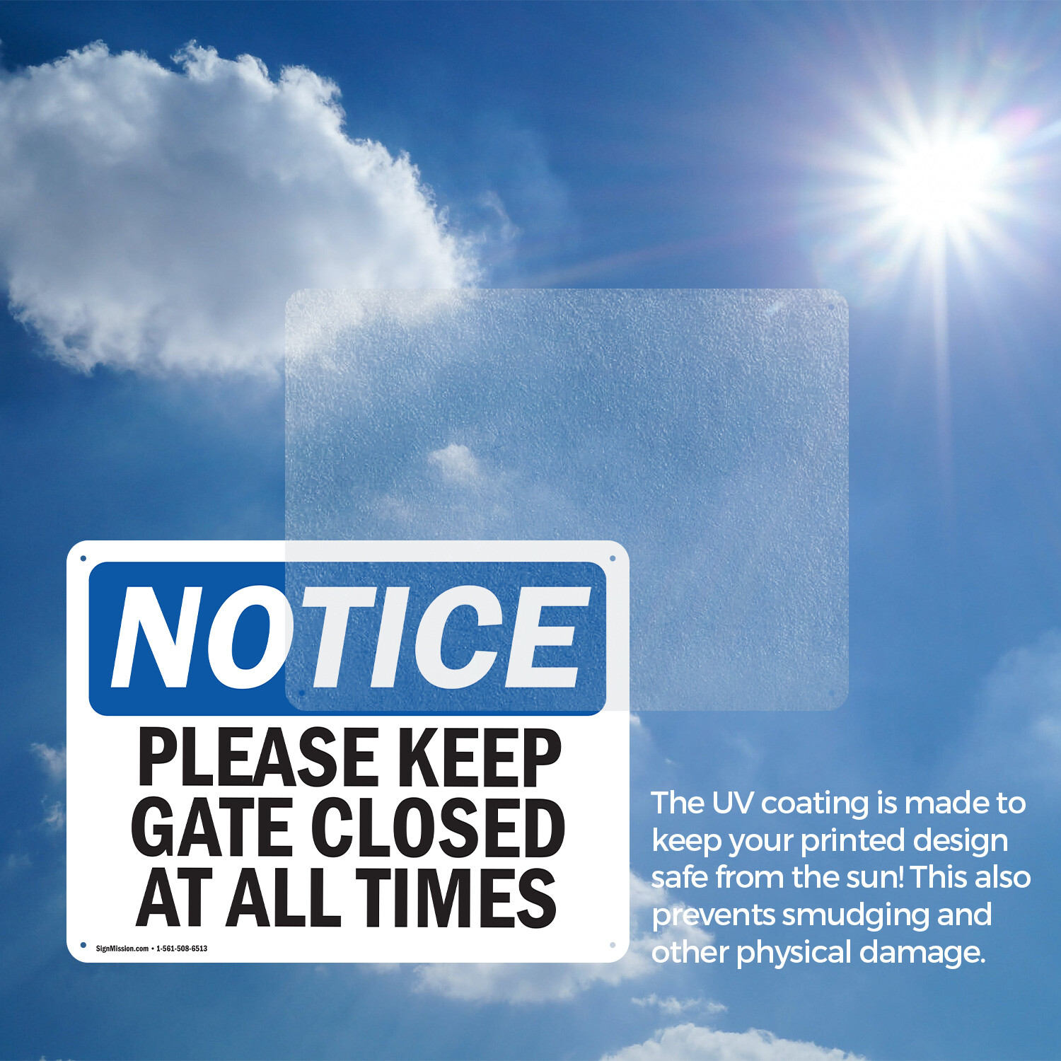 (2 Pack) Please Keep Gate Closed At All Times OSHA Notice Sign Decal Metal