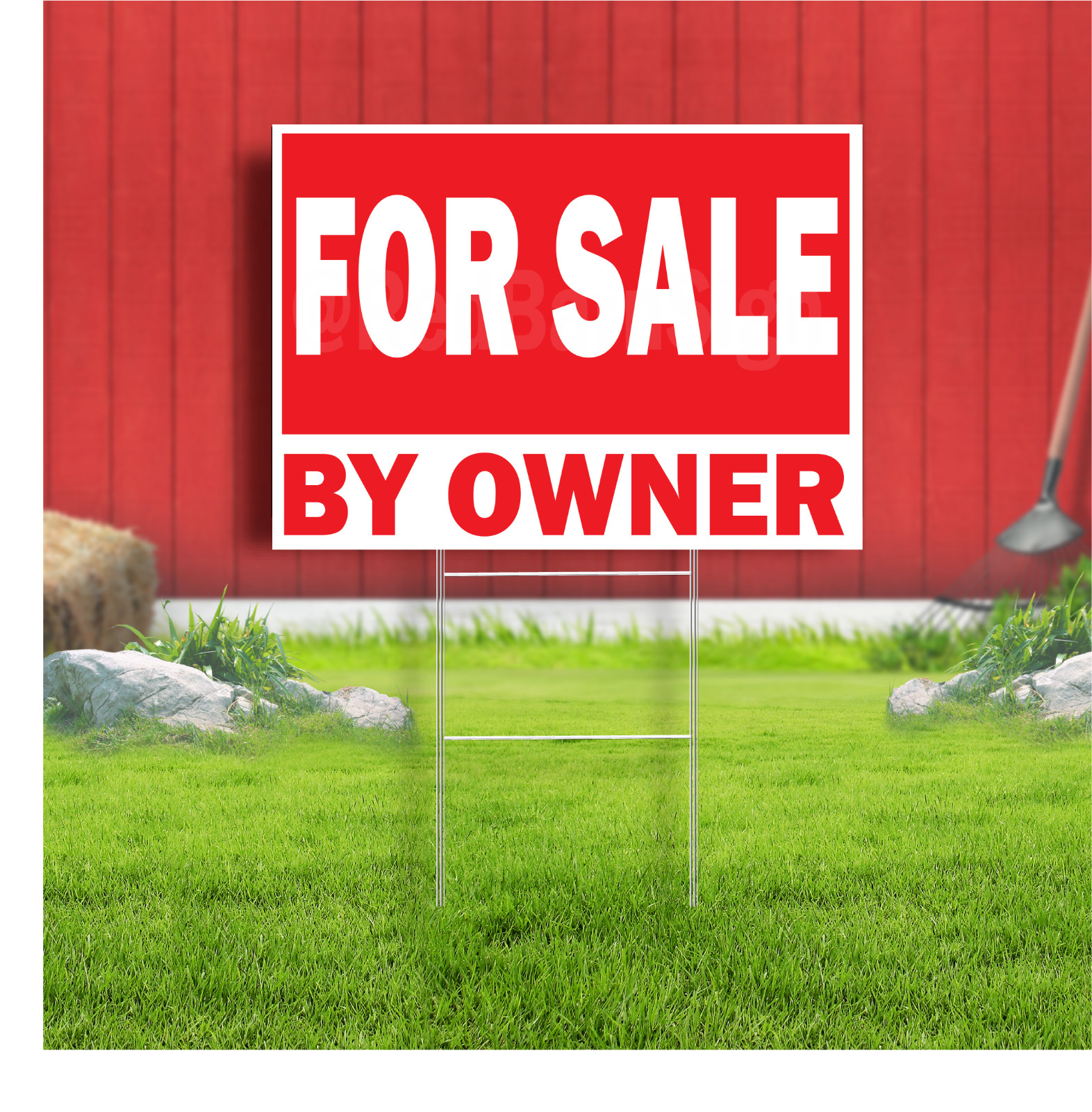 For Sale By Owner Coroplast Sign Plastic Indoor Outdoor Yard Sign