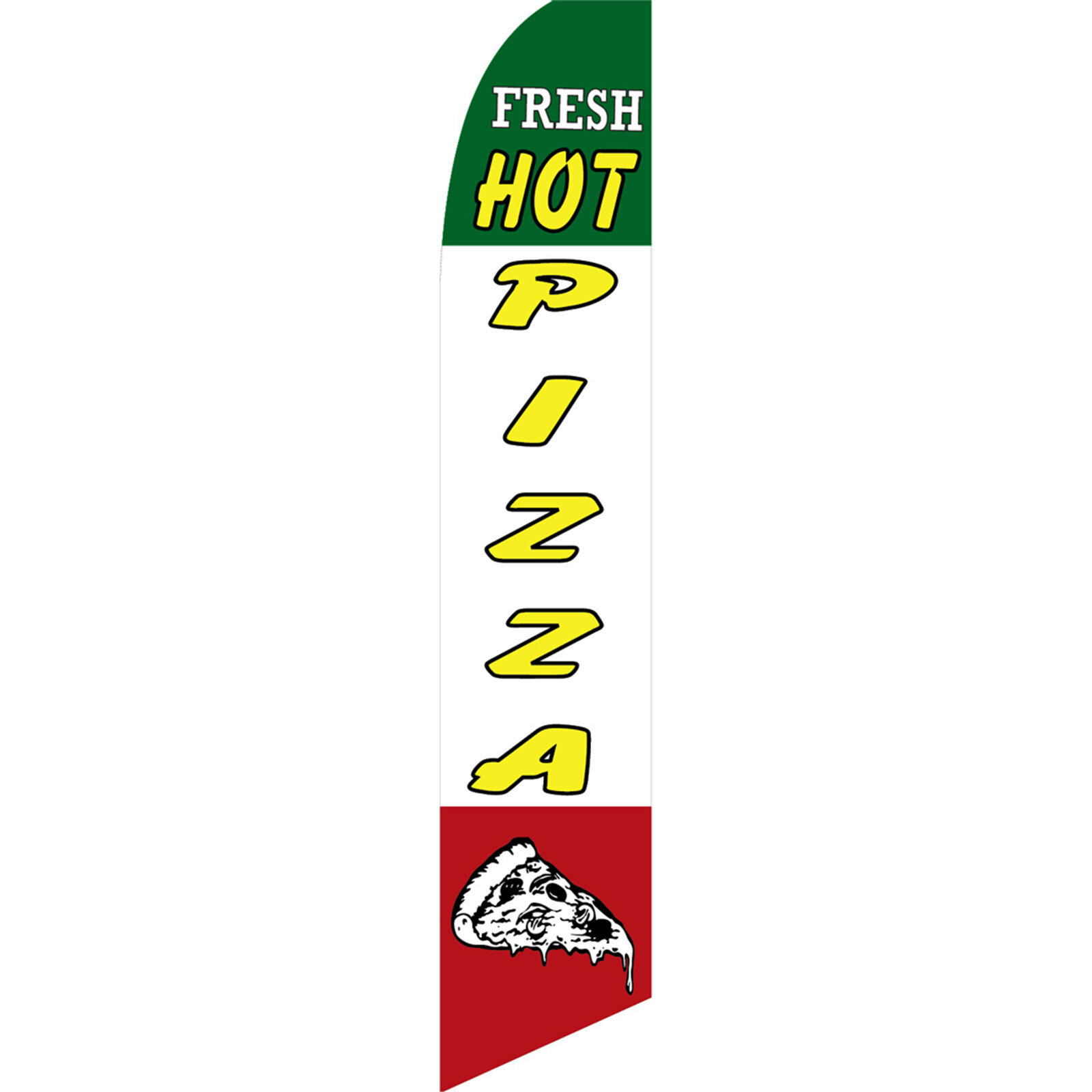 Hot Pizza 2 1/2 ft X 11 1/2 ft Swooper Flag