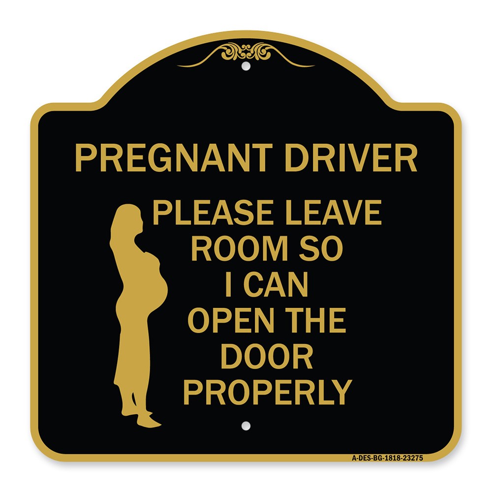 Pregnant Driver – Please Leave Room So I Can Open the Door Properly (With Graphi