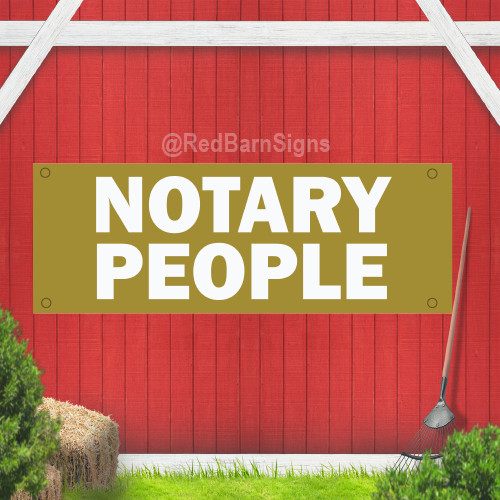 Notary People Indoor Outdoor Vinyl Banner Design