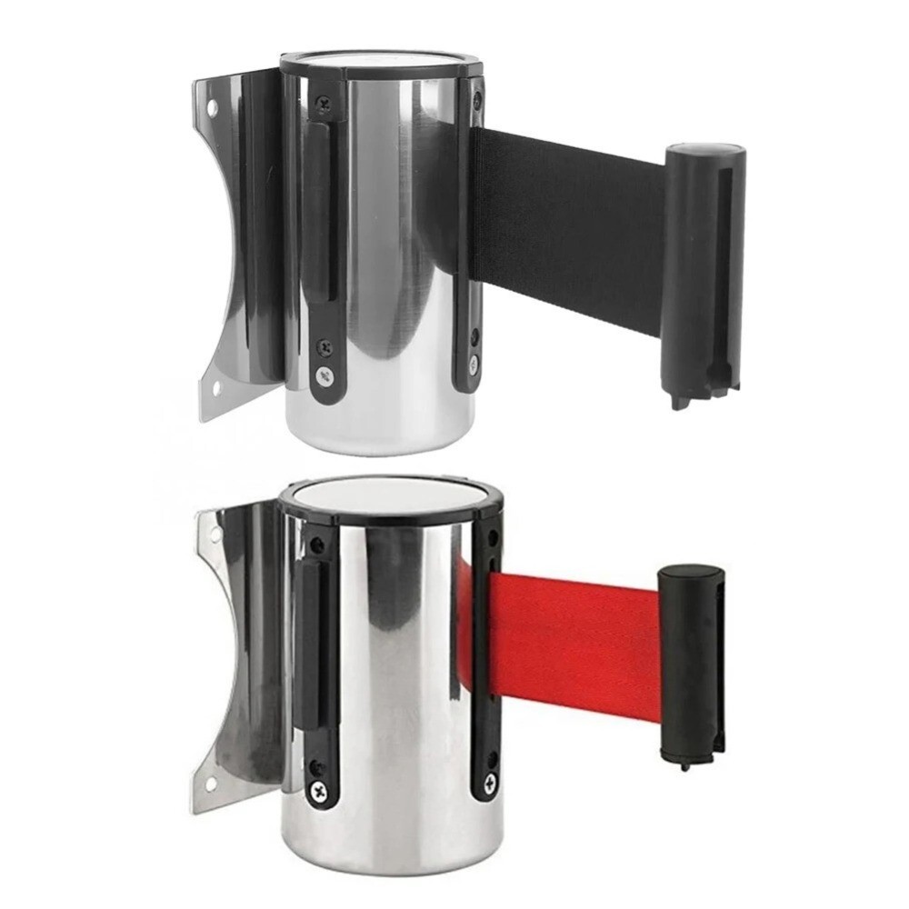 With Secure Locking Mechanism Wall Mount Crowd Control Retractable Strip