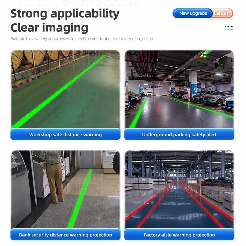 New – Pedestrian Safety Laser Line Projectors Walkway Lane Lasers Warning Light