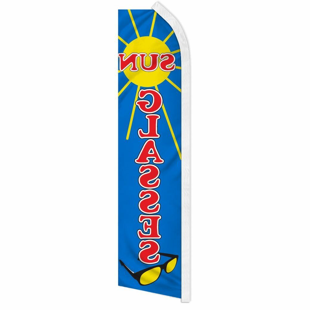 “SUNGLASSES” advertising super flag swooper banner business sign shades glasses
