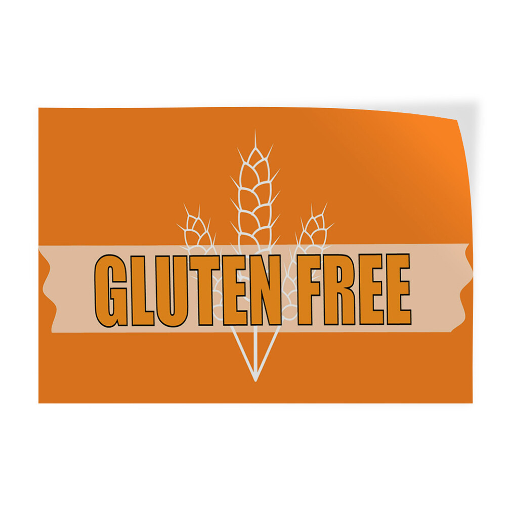 Decal Stickers Gluten Free Outdoor Advertising Printing A Vinyl Store Sign Label