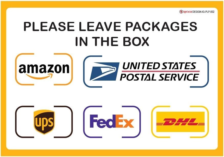 High-Visibility Package Delivery Sign for Home & Office – 2 Pack, 10 x 7 Inches