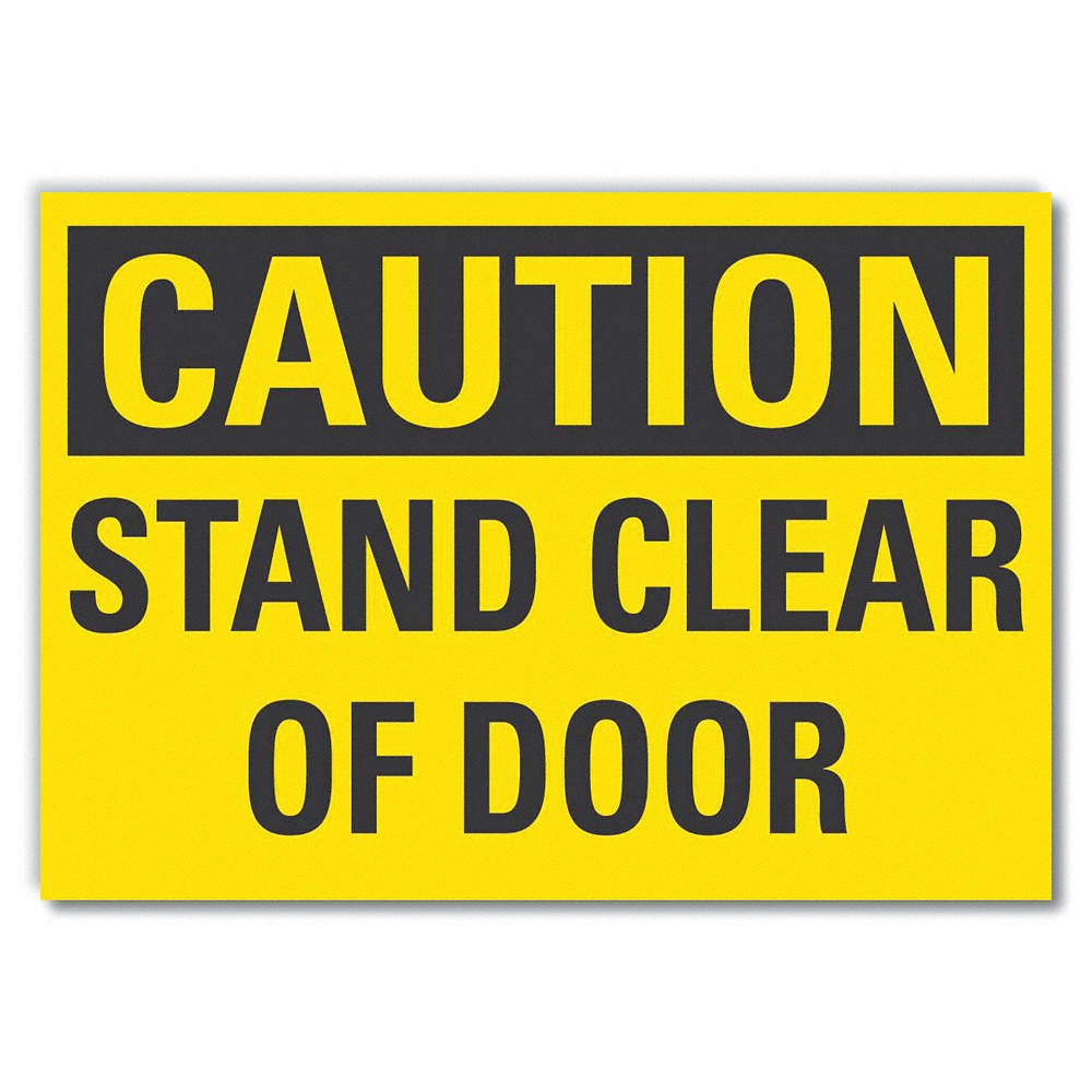 LYLE LCU3-0256-ED_10x7 Caution Sign,7 x 10 in,Non-PVC Polymer 456A78