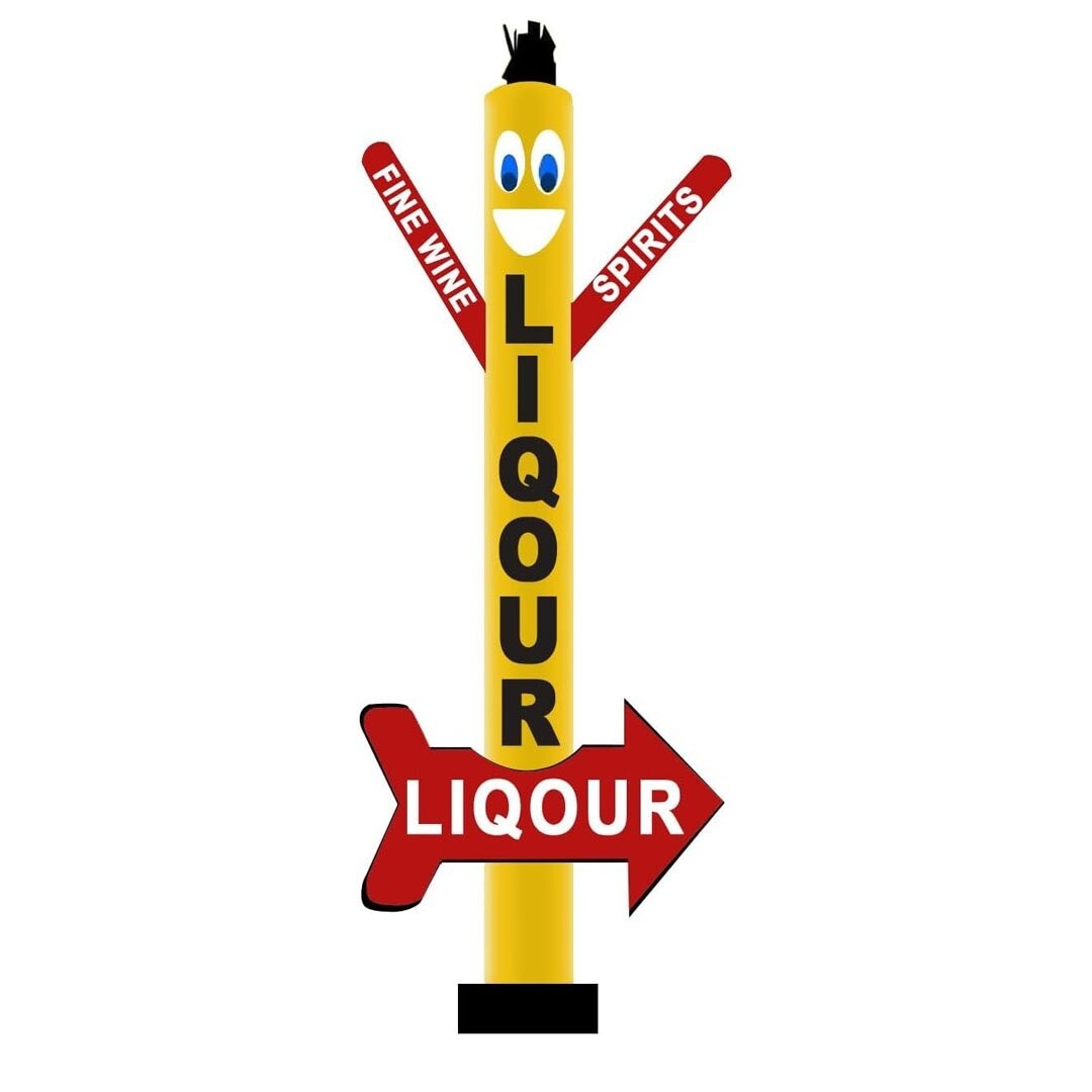 18ft Liqour Inflatable Tube Man Dancer with Arrow {Without Blower}