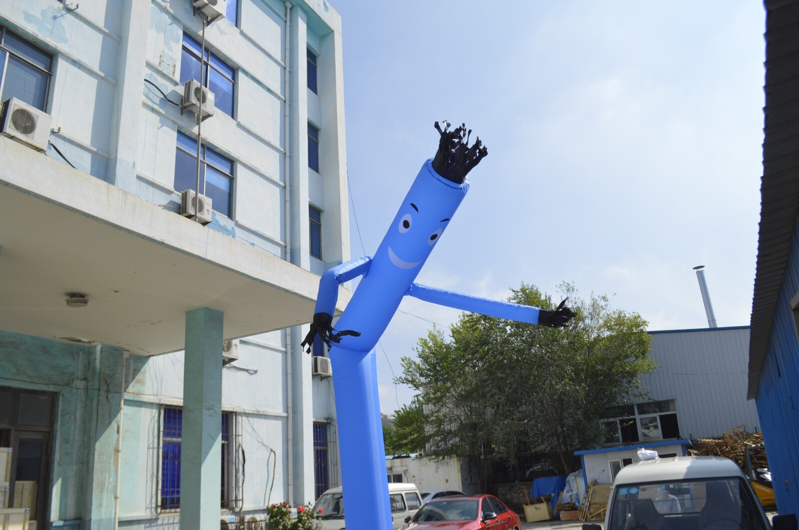 Blue 20Ft Air Inflatable Dancing Wind Dancer Sky Puppet Dancer with Blower