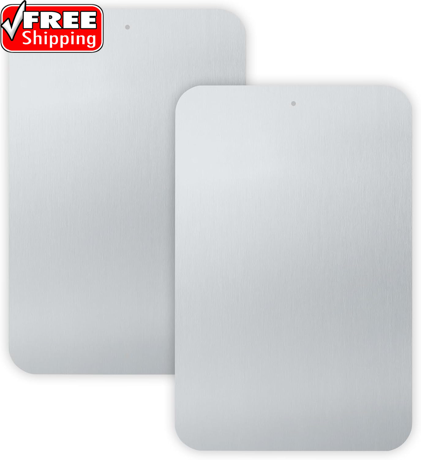 2-Pack White Metal Sign Blanks, 18″X 12″ .04″ Rust Free Aluminum, Reflective, UV