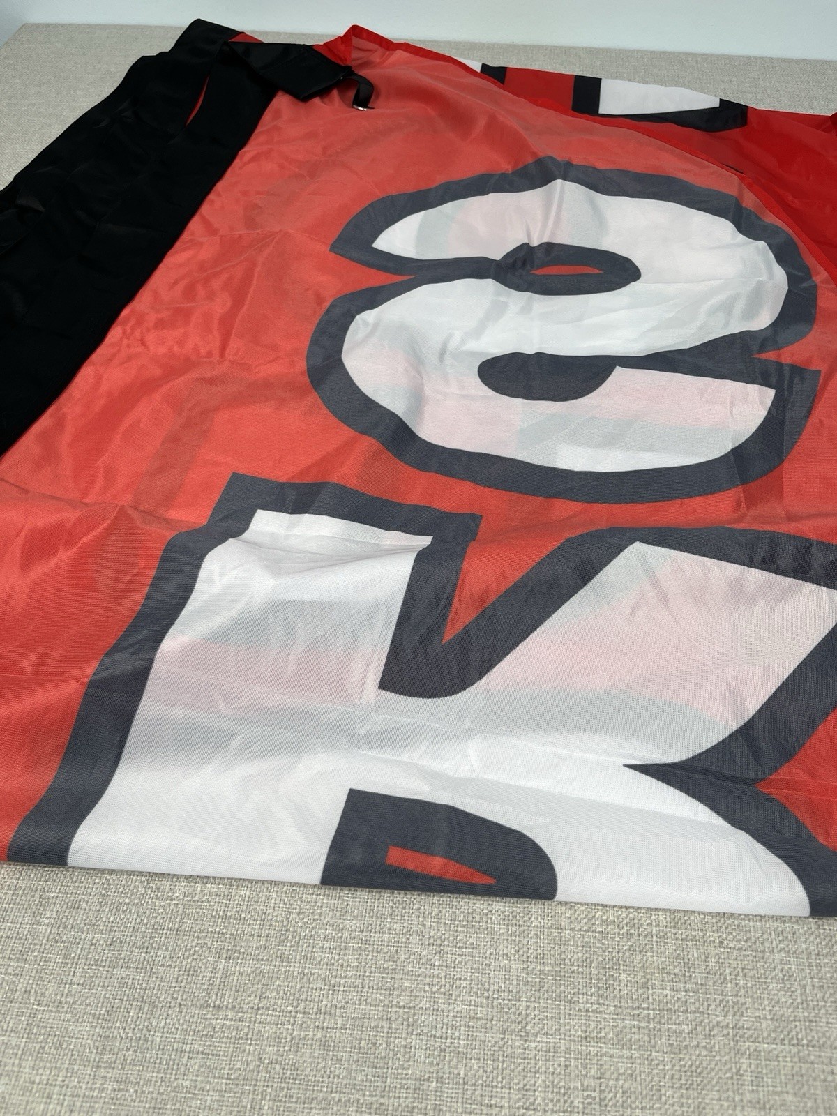 12ft Feather Flag Red Yellow Black Banner Open 24 Hours – Flag Only No Pole