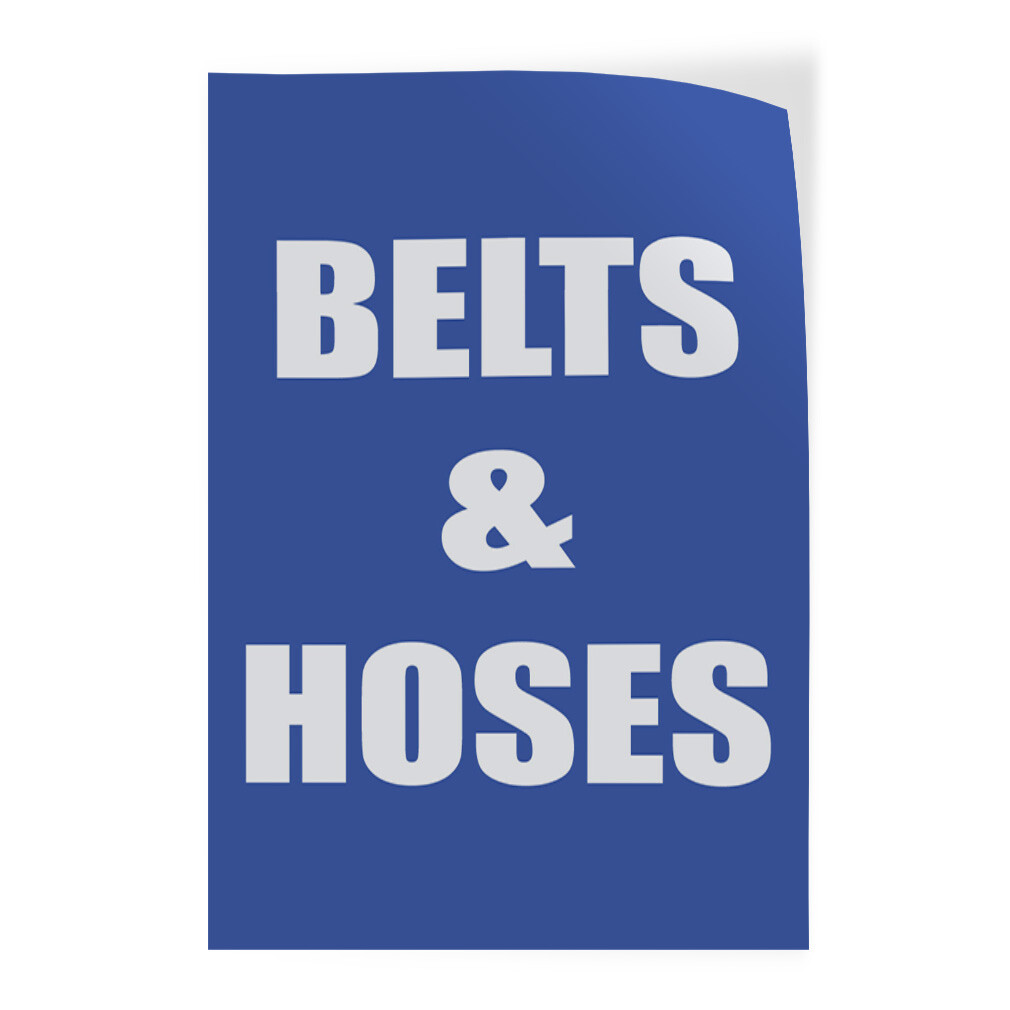 Door Decals Vertical Vinyl Stickers Multiple Sizes Belts & Hoses Business Vinyl