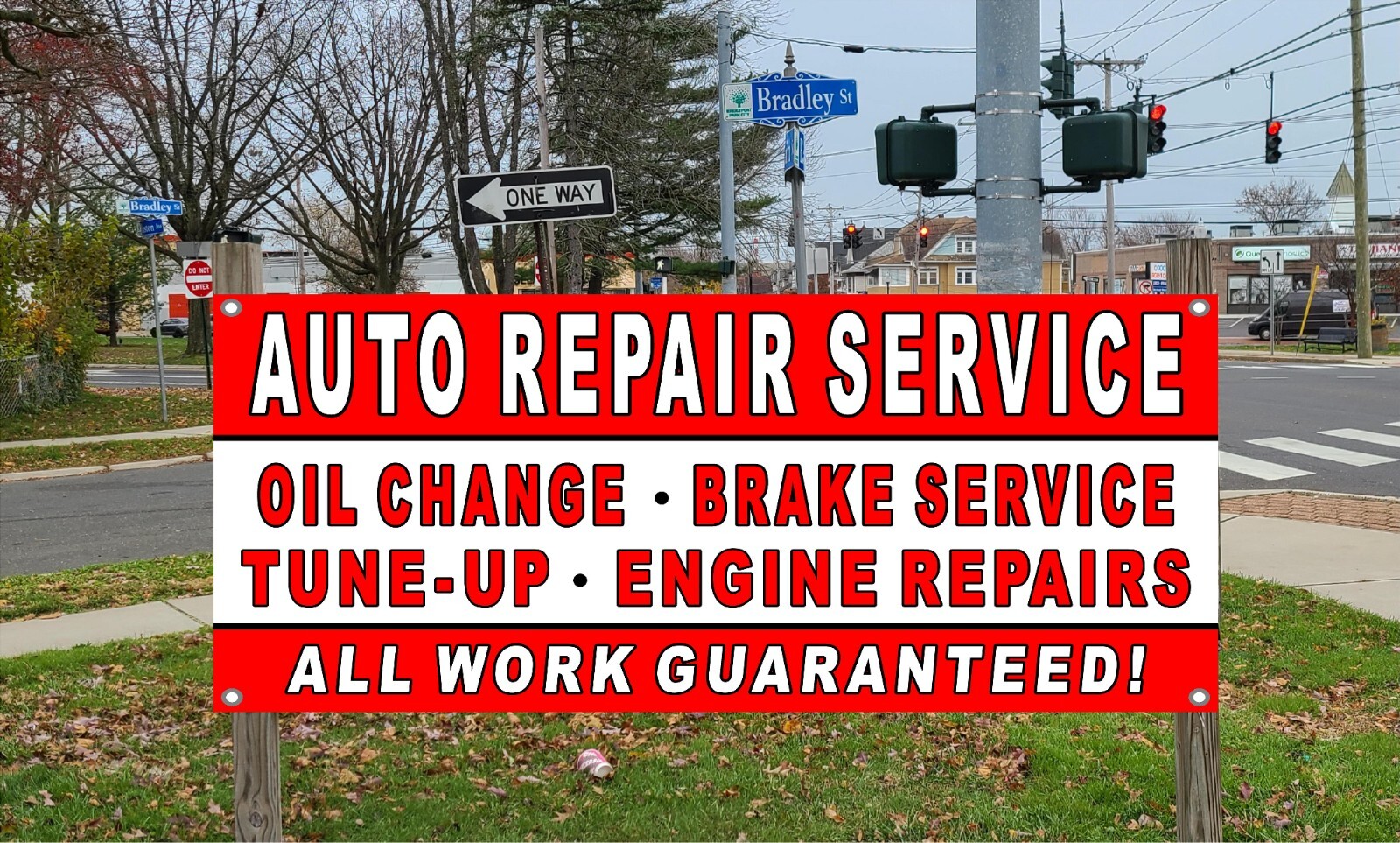 Auto Repair Service Oil Change Brakes Vinyl Banner sign Your Choice of sizes