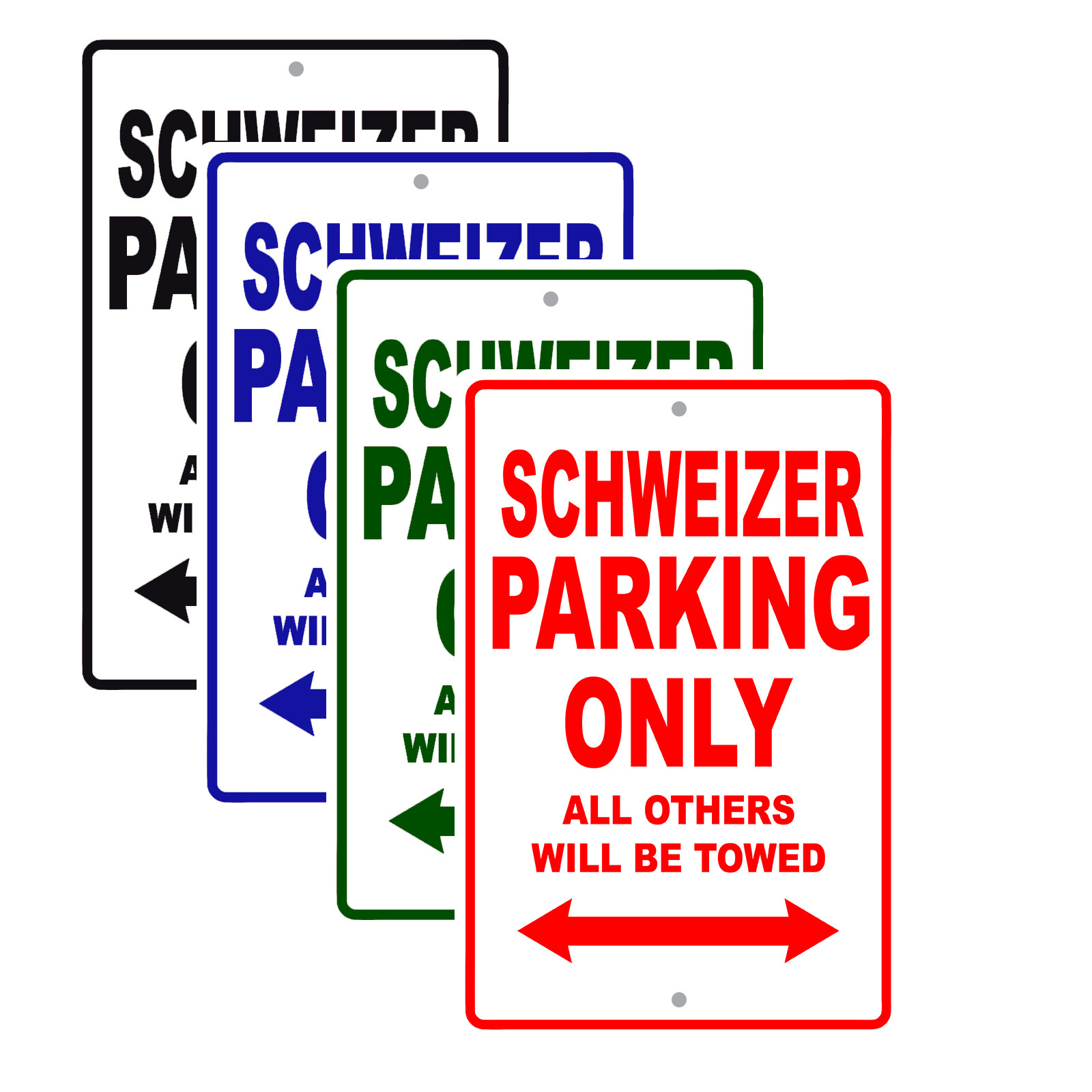 Schweizer Parking Only Jet Aircraft Reserved Parking Notice Aluminum Metal Sign