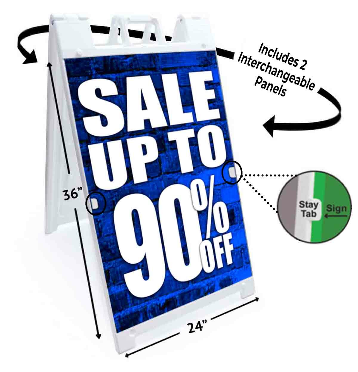 Sale Up To 90% Off Signicade 24×36 A Frame Sidewalk Sign Double Sided
