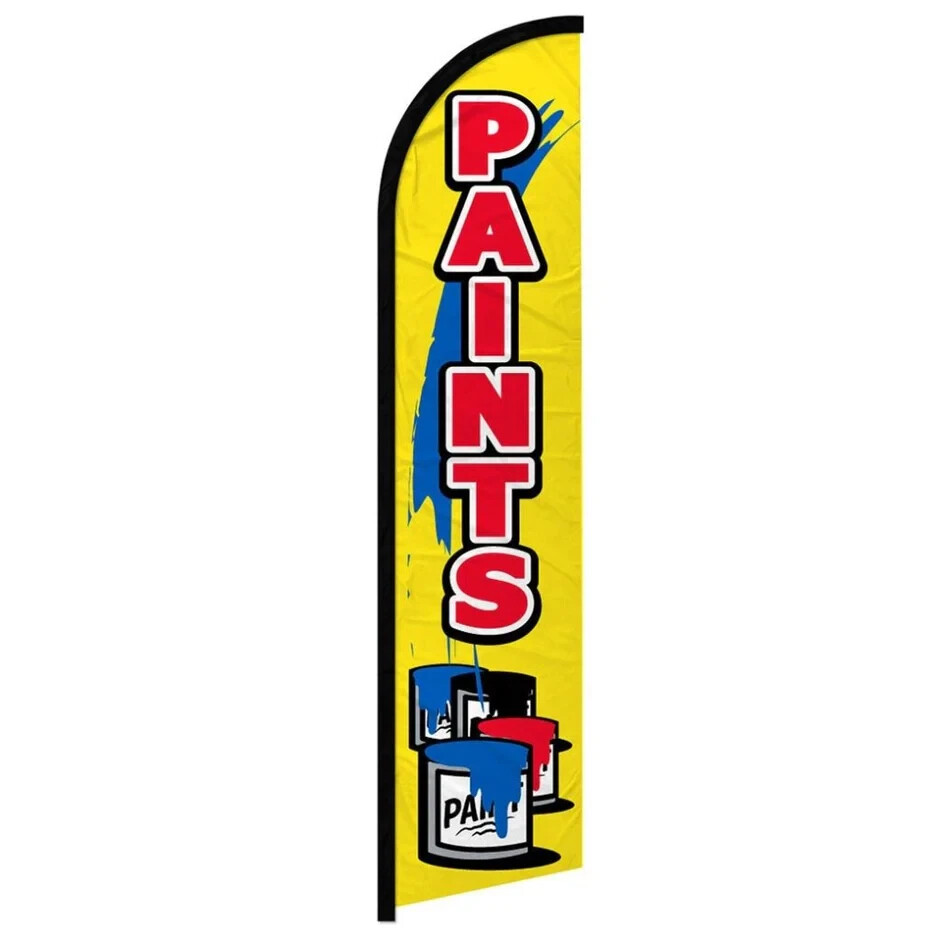 Paints Windless Advertising Banner Flag for Paints Hardware Stores