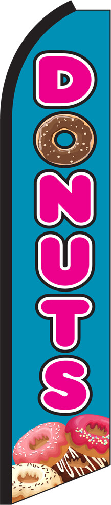 Donuts Swooper Flag Feather Super Bow Banner