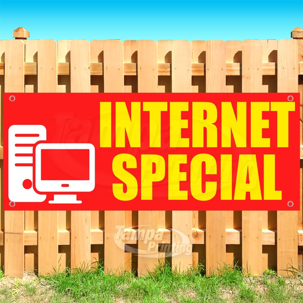 INTERNET SPECIAL Advertising Online Home Vinyl Banner Flag Sign USA SB11282