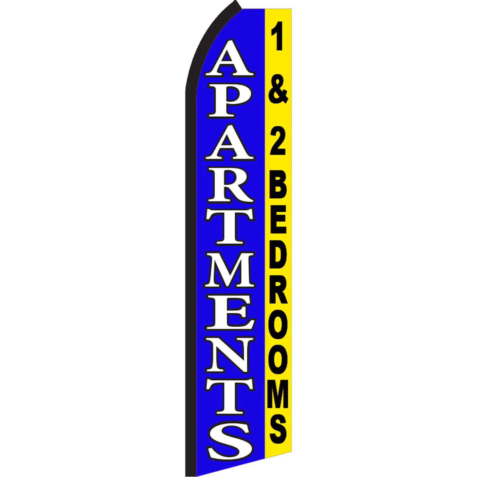 Apartments 1 & 2 2 1/2 ft X 11 1/2 ft Polyester Swooper Flag
