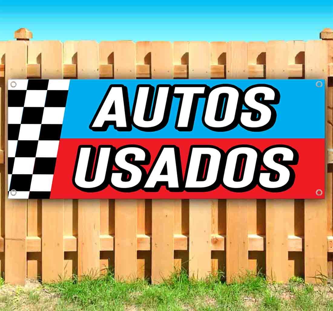 AUTOS USADOS Vinyl Banner Flag Sign Many Sizes USED CAR SPANISH