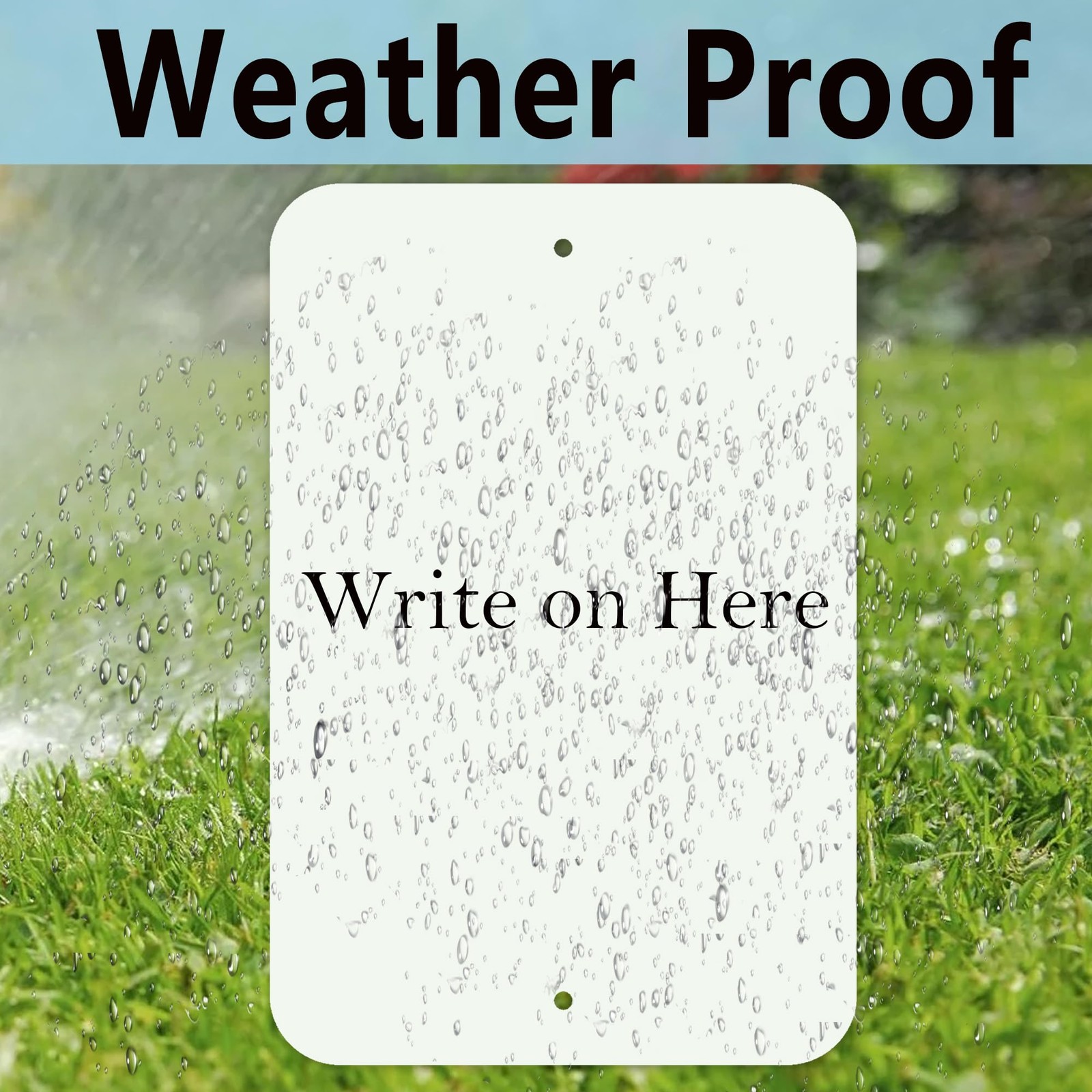 2 PCS Large Blank WriteOn Metal Sign 18×12 Inch White Reflective Aluminum