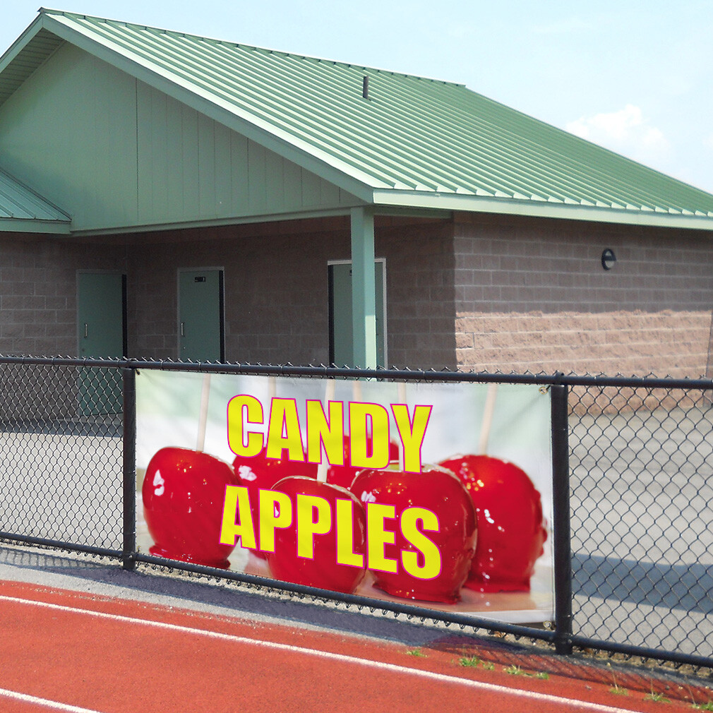 Vinyl Banner Multiple Sizes Candy Apples Outdoor Advertising Printing D Outdoor