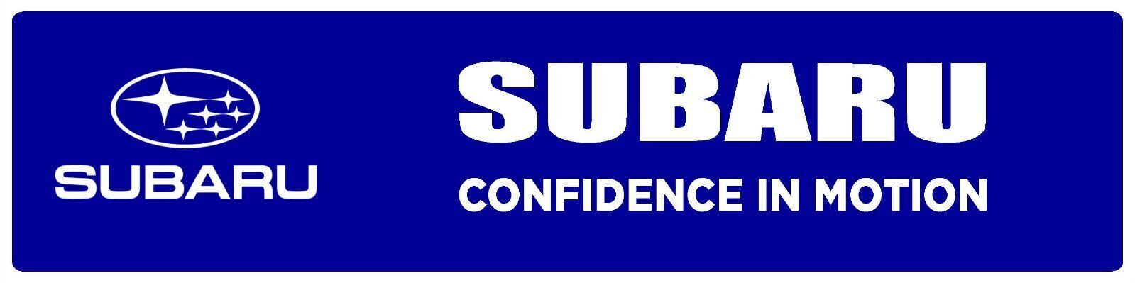 Subaru | Branded Premium Decorative Display Sign | 6″h x 24″w
