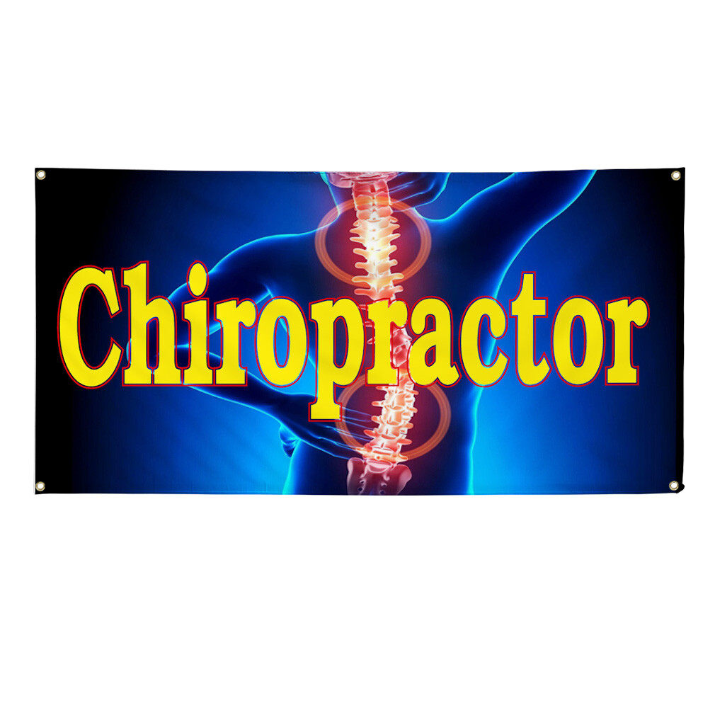 Vinyl Banner Multiple Sizes Chiropractor Weatherproof Industrial Yard Signs