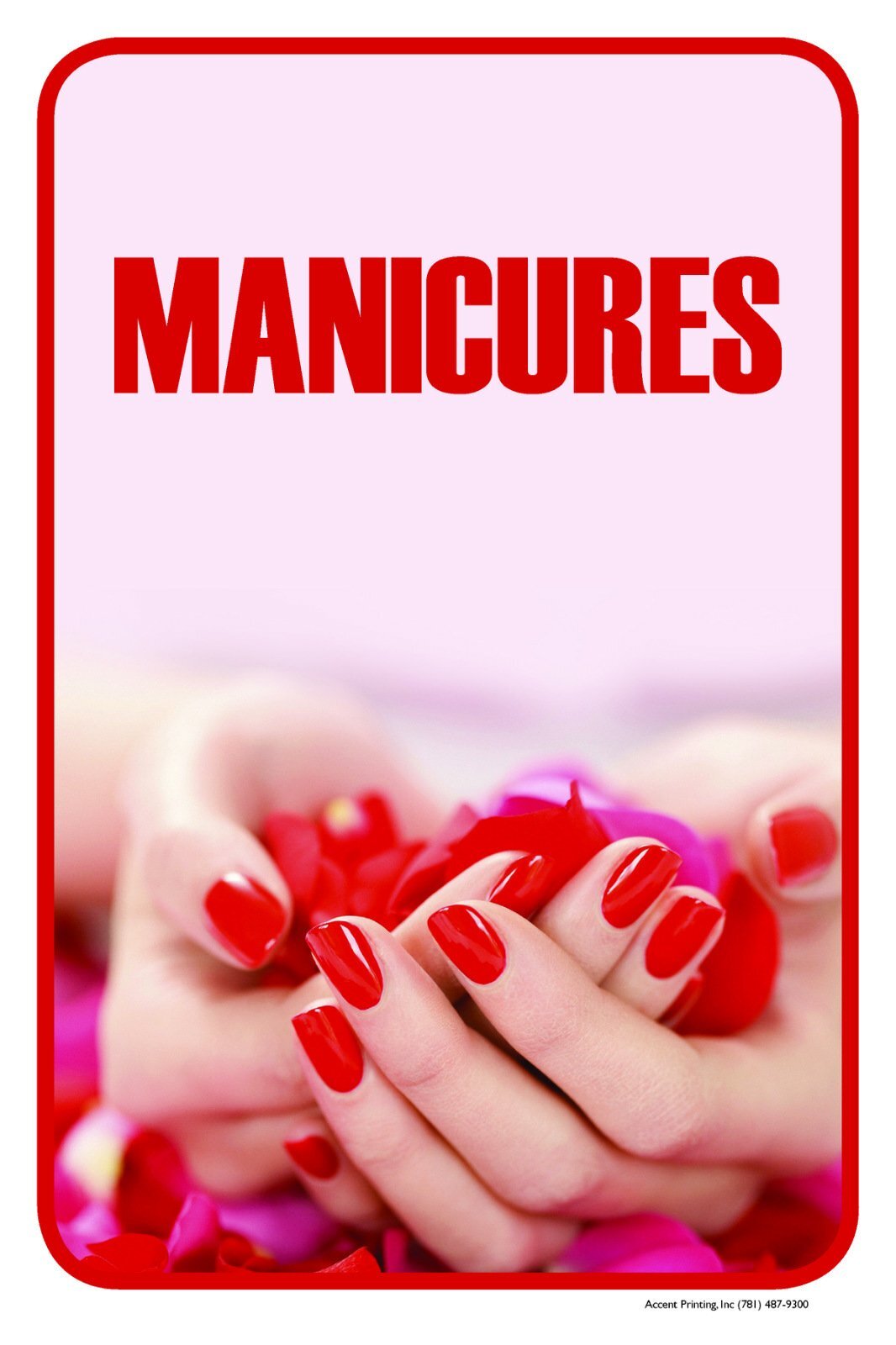 Manicures | Counter Sign | 12″W x 18″H