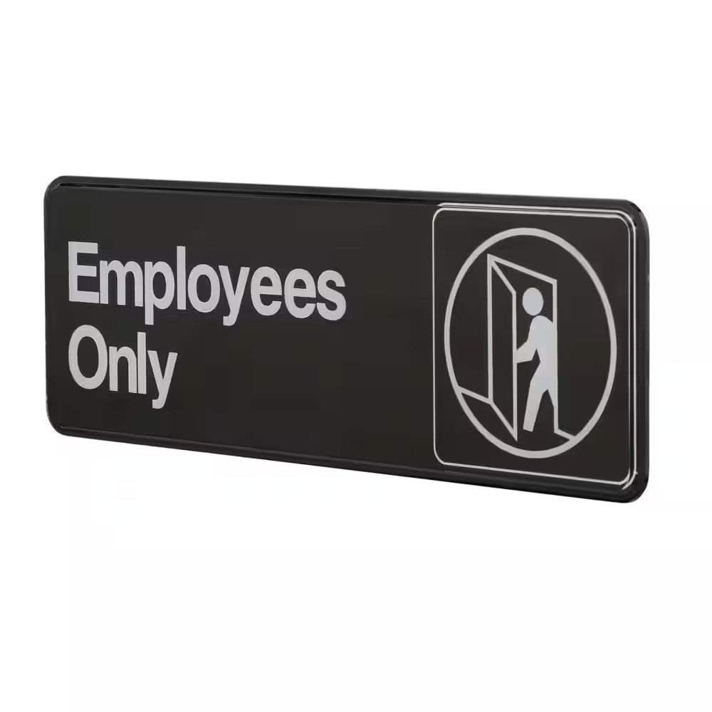 Employees Only Sign